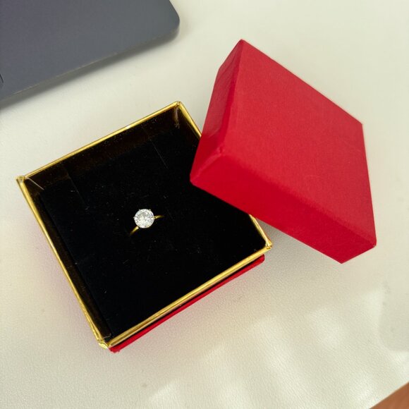 14k Gold 6-Prong 2ct Round Engagement Ring - Picture 6 of 6